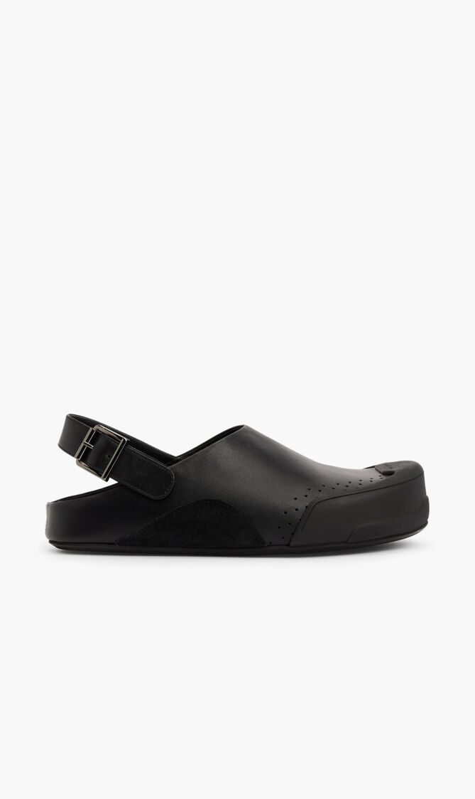 Mule With Leather Buckle