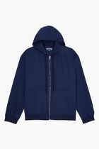 Wool Jacquard Turtle Zip Hoodie