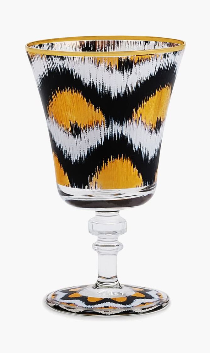 Ikat Drinking Glass