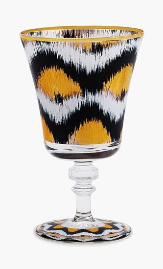 Ikat Drinking Glass