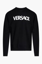 SWEATSHIRT FABRIC SWEATSHIRT + WRITING VERSACE IN MESH POLY WITH FRAMIS
