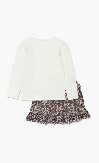 SET LS T-SHIRT+CHIFF - STRETCH JERSEY 180 SOLID