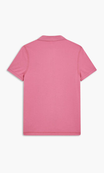 SHORT SLEEVED RIBBED COLLAR SHIRT