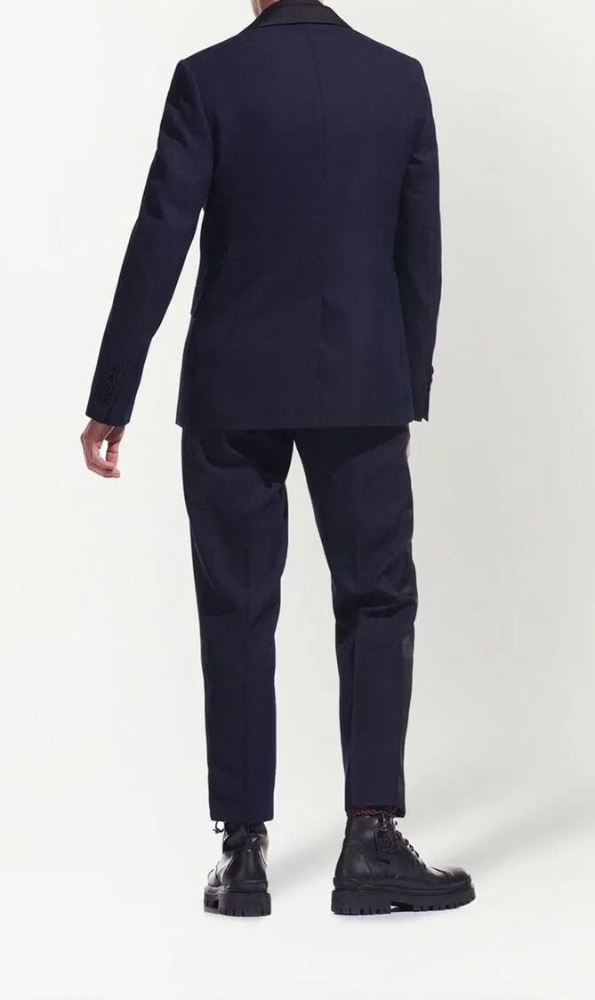 Karl Lagerfeld x Cara Delevingne Single Breasted Tuxedo Blazer