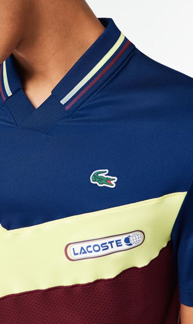 SHORT SLEEVED RIBBED COLLAR SHIRT