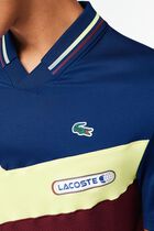 SHORT SLEEVED RIBBED COLLAR SHIRT