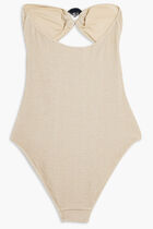KARL DNA STRAPLESS SWIMSUIT