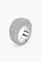 SJC DEXTERA RING OCT FULL PAVE CRE/RHS 50 MM