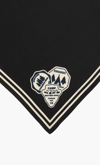 Twill Stampa Real Patch Silk Foulard