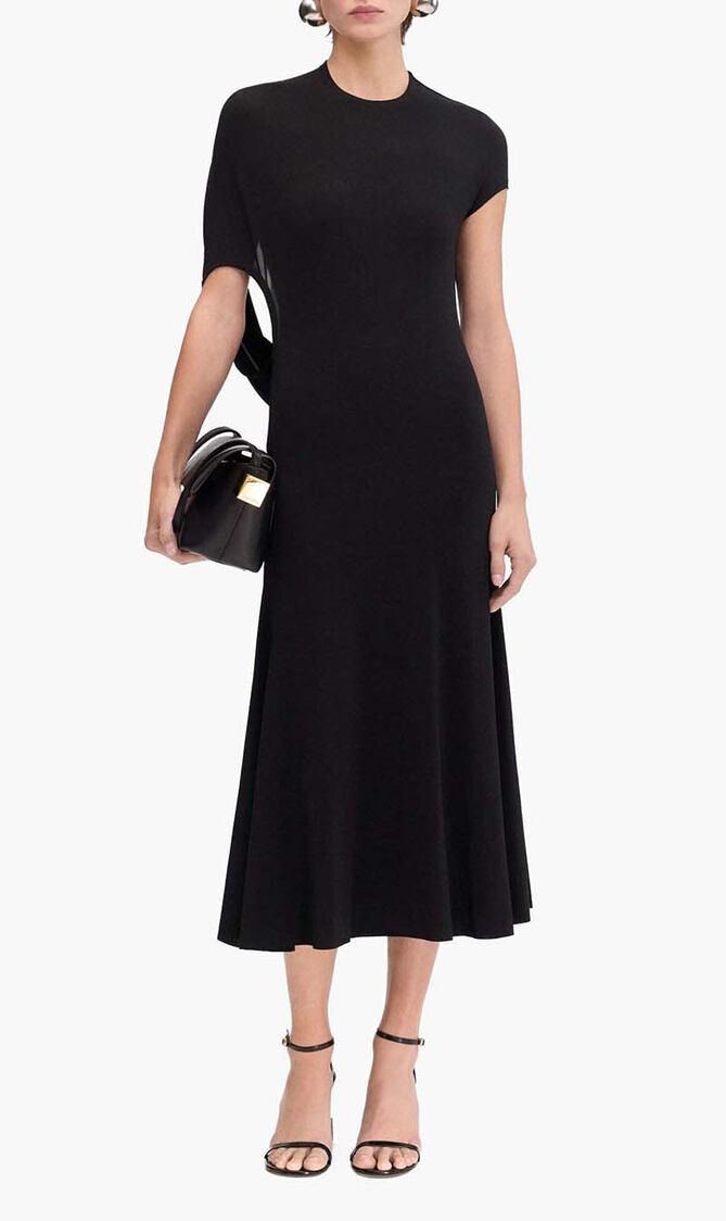Asymmetric Draped Dress