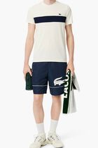 Printed Diamond Taffeta Tennis Shorts