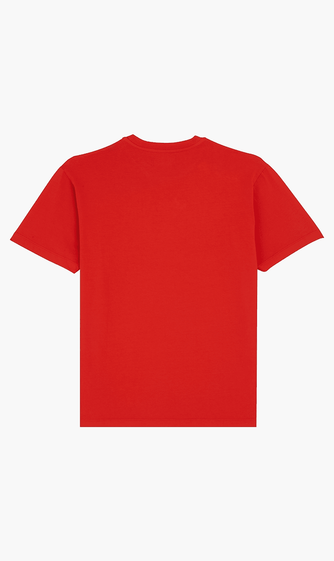 Printed Turtle Logo Cotton T Shirt