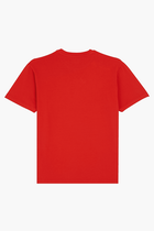 Printed Turtle Logo Cotton T Shirt