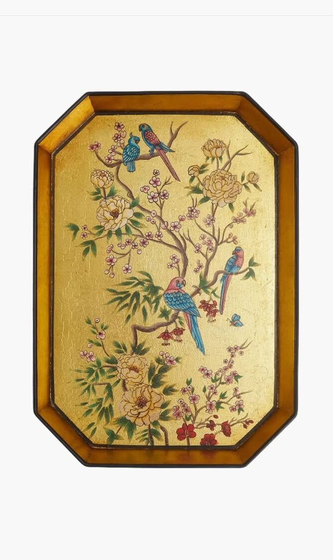 Flora Hand painted Iron Tray