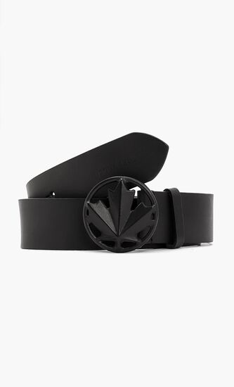 Logo D2 Leaf Leather Belt