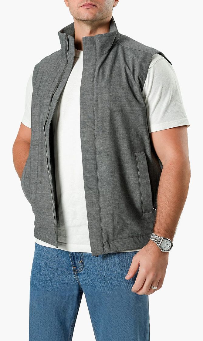 ANGELO KAHEL VEST GRAY YLK 7501