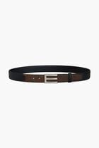 Paisley Print Leather Belt