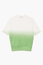 Short Sleeved Ombre Effect Sweater