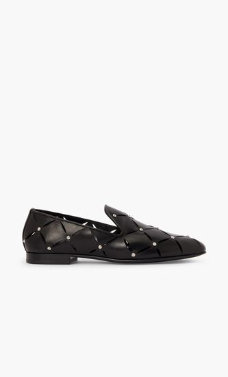 SLIPPERS CALF +CUT+STUDS