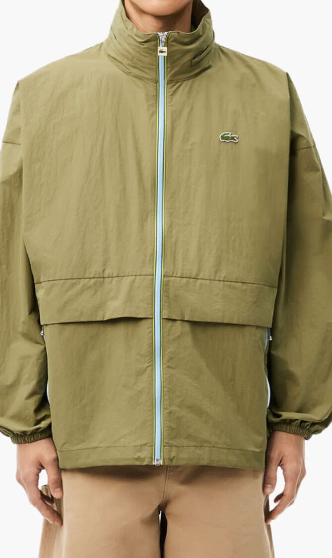 Water-Repellent Removable Hood Windbreaker