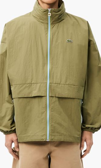 Water-Repellent Removable Hood Windbreaker