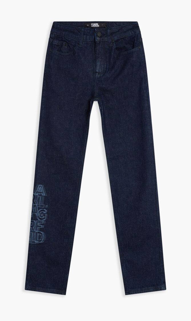 UNISEX DENIM PANTS W/ LOGO