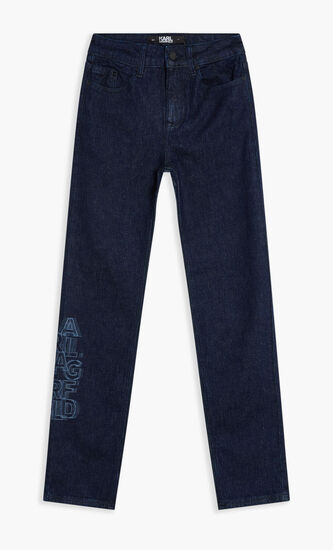 UNISEX DENIM PANTS W/ LOGO