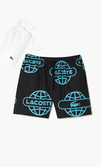 Globe Print Swimwear