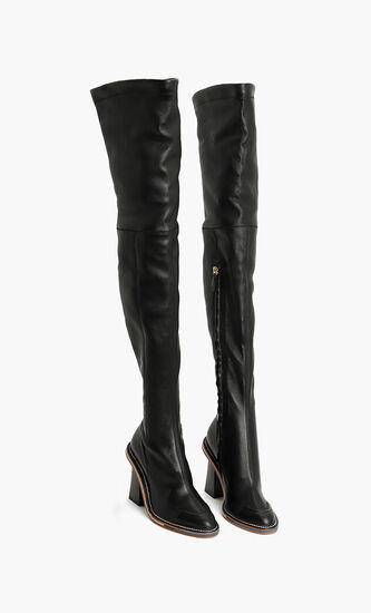 Leather Thigh Boots