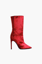 Velvet Pointed Toe Boots