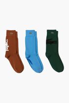 Unisex Crocodile Pattern Sock Three-pack