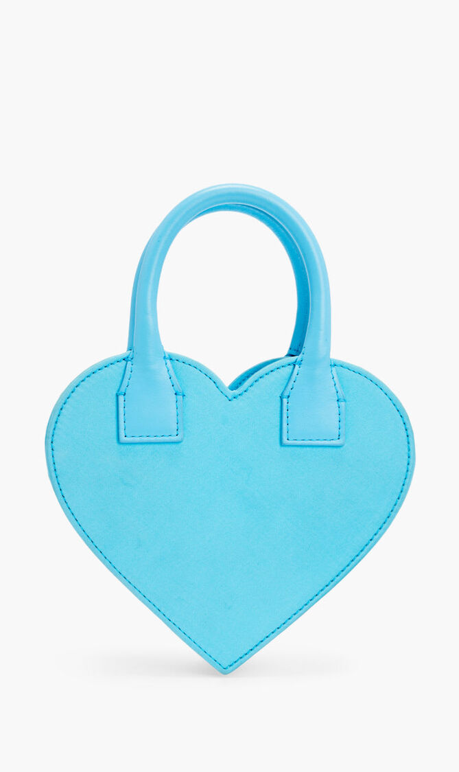 HEART SHAPE BAG WITH CRYSTALIZED HEART