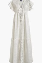 Long Cotton Dress Broderies Anglaises