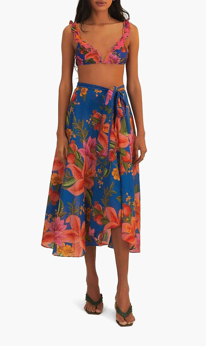 Summer Fruit Midi Skirt