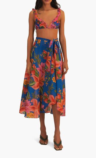 Summer Fruit Midi Skirt