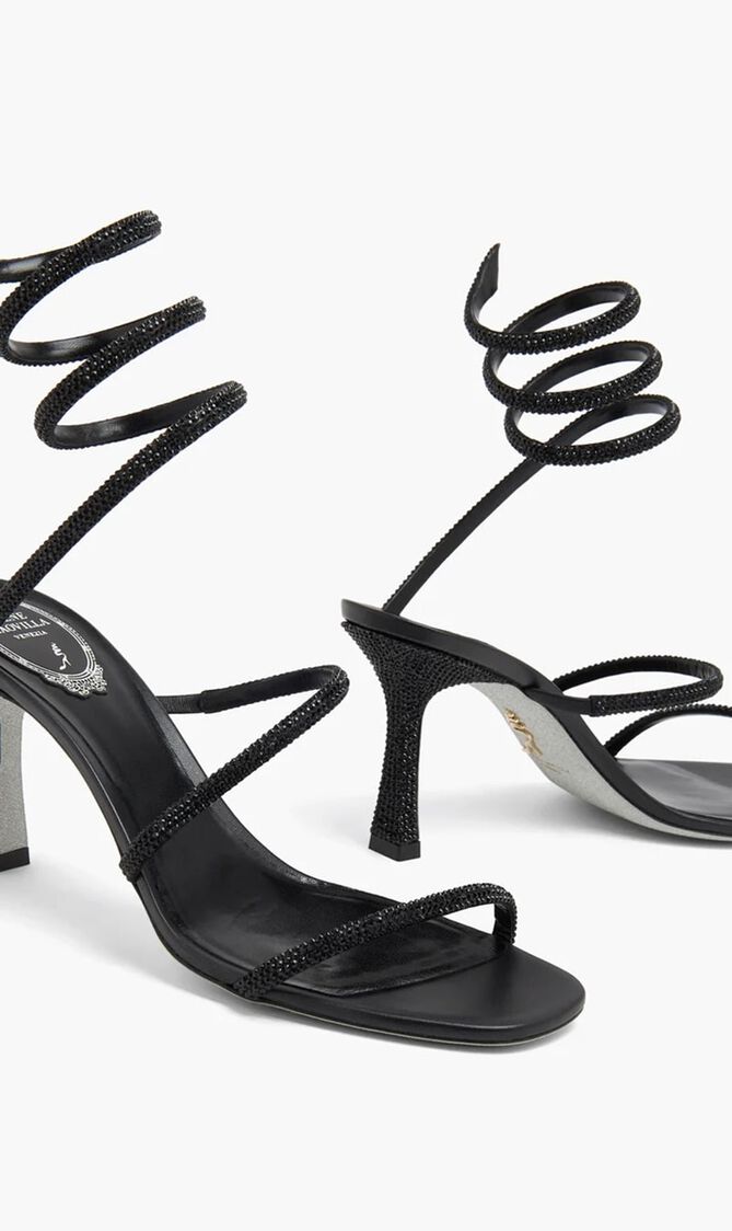 BLACK SATINJET STRASS