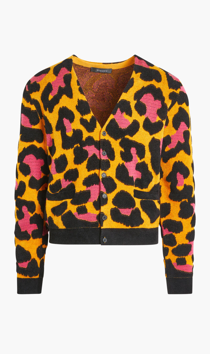 Buy VERSACE Leopard Knit Sweater for SAR 1488.00 The Deal Outlet