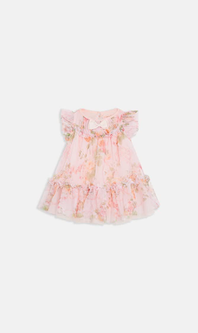 ROSEBUD FLOWER DRESS BEGONIA PINK