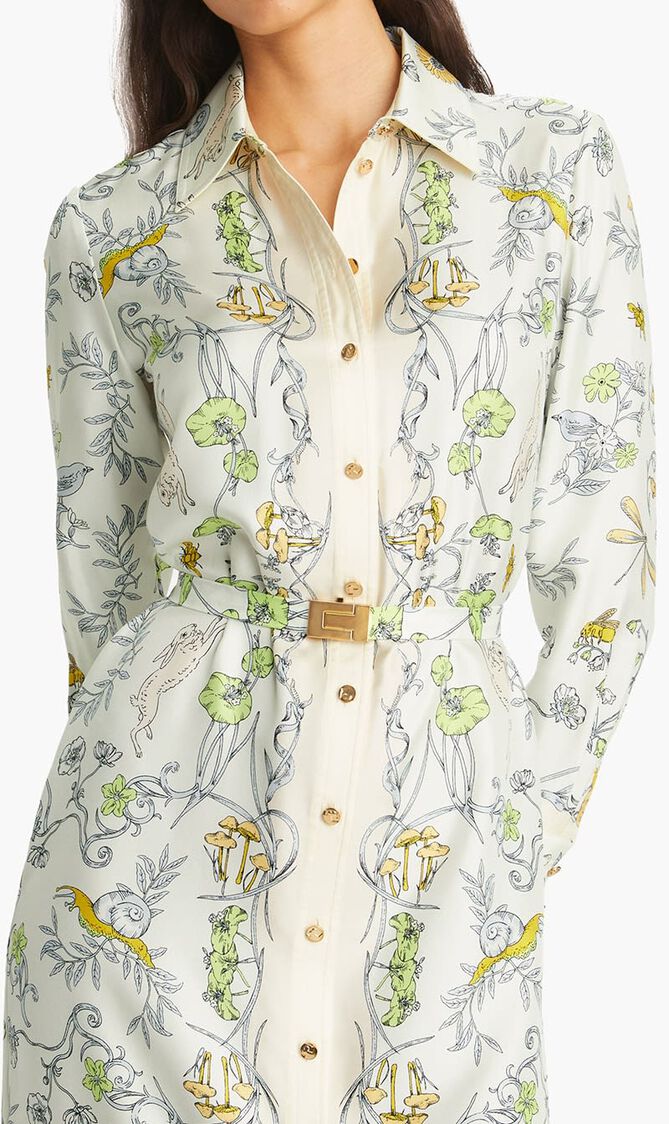 Tropical Shirt Dress