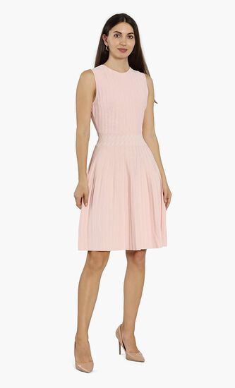 Balieey Stitch Detail Knitted Dress