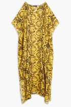 BAROCCO PRINT SILK BEACH DRESS