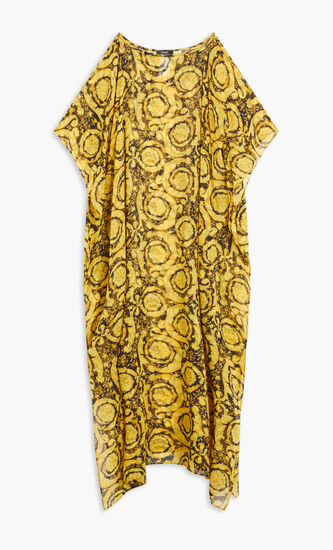 BAROCCO PRINT SILK BEACH DRESS