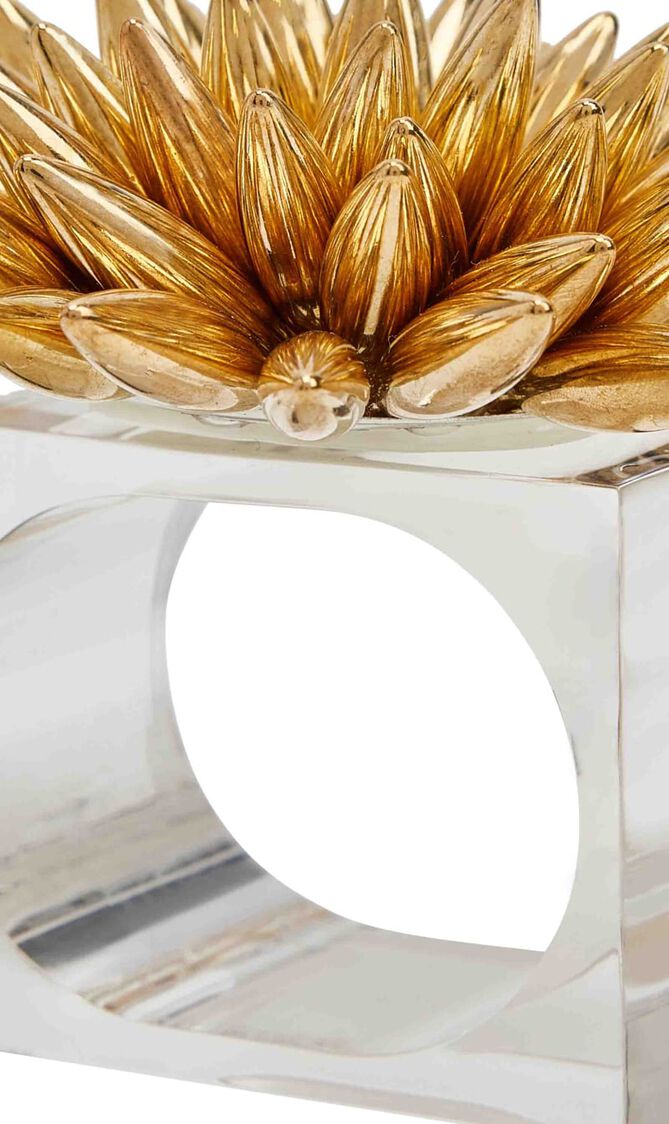 حلقة مناديل المائدة ستيلار باللون الذهبي