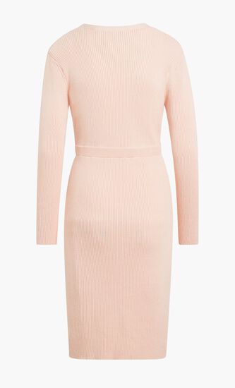 Front Button Sweater Dress