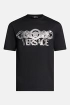T-SHIRT COMPACT COTTON JERSEY FABRIC + MEDUSA ON CHAIN PRINT