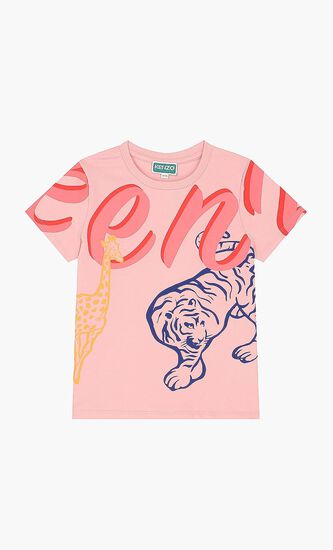 Printed Tiger Logo Tshirt