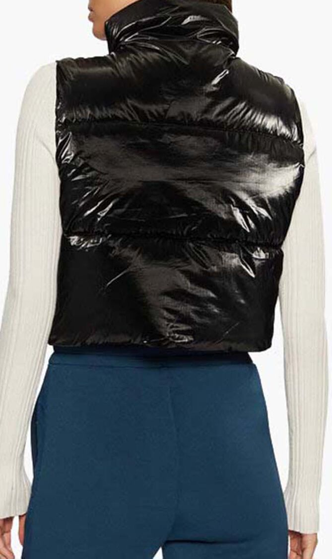 Chris Puffer Crop Vest Jacket