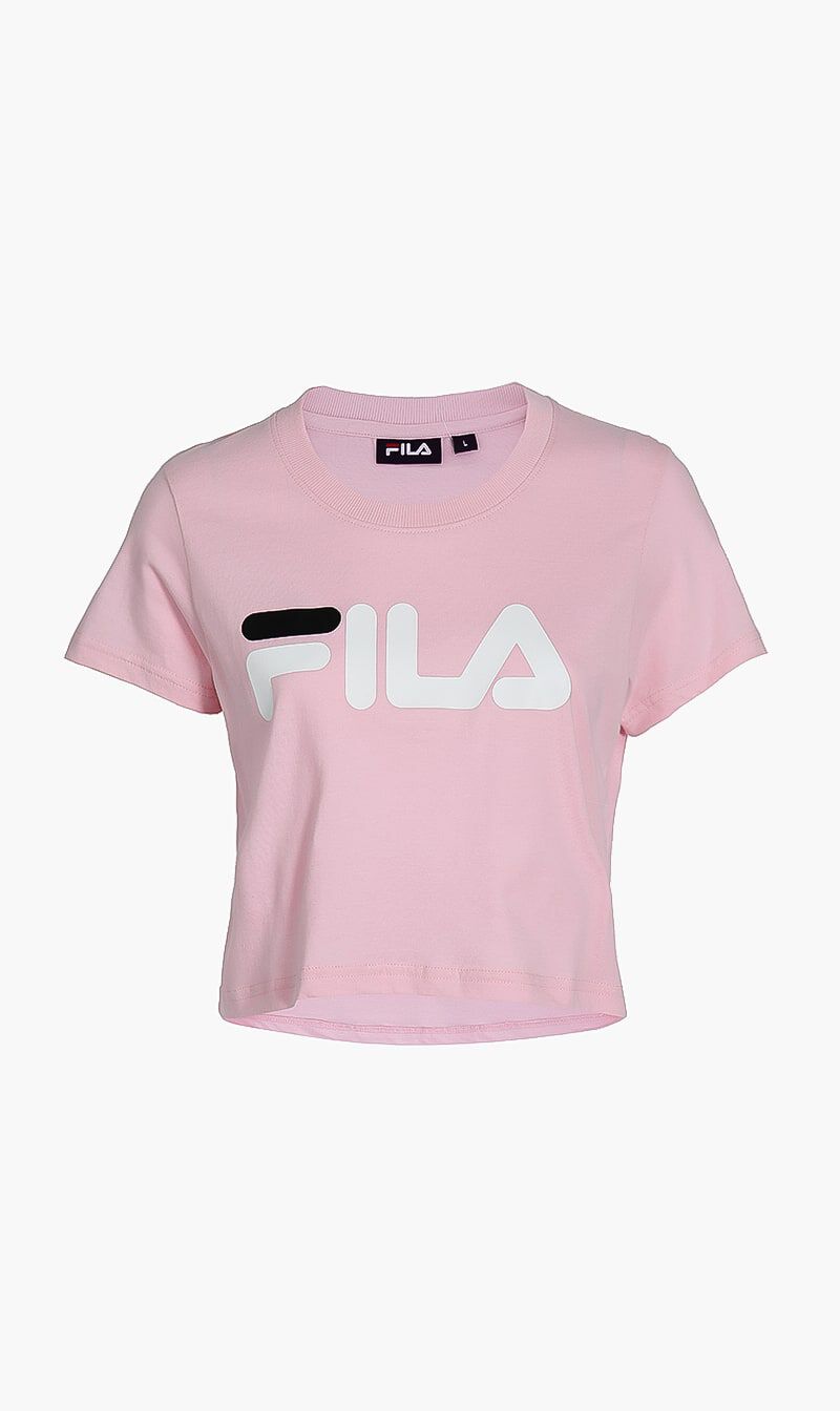 Pink fila crop top cheap