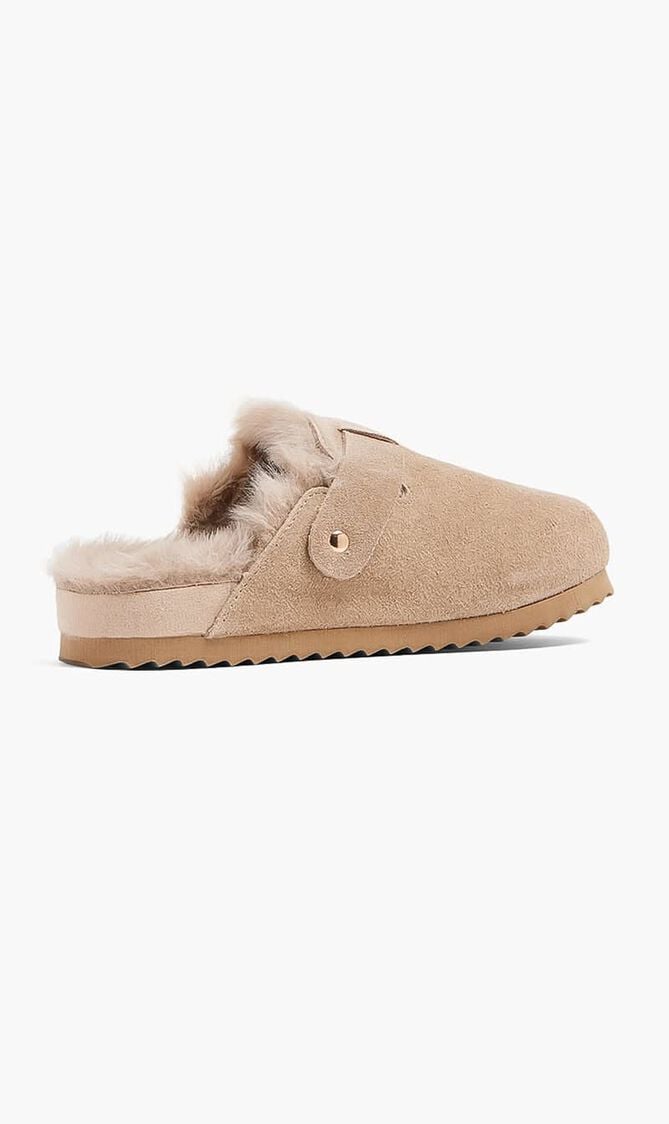 Suede Furry Sabots Suede Furry Sabots
