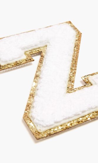 Chenille Sparkle Letter 'Z' patch